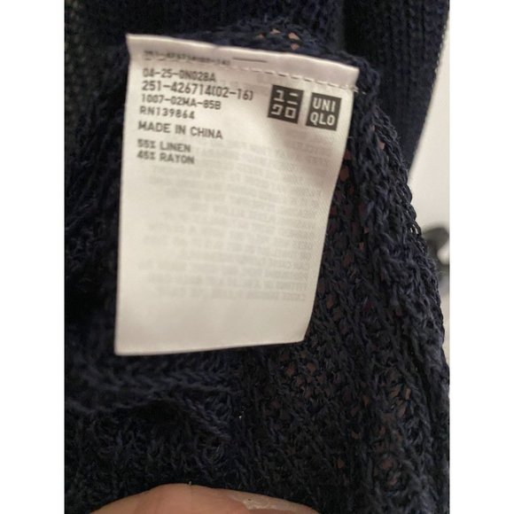 Ines De La Fressange Navy Blue Cardigan  Sz M - Picture 4 of 5